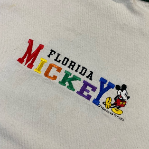 Vintage Mickey Mouse Florida Hoodie shirt size Large single stitched Sherry’s - Picture 3 of 6